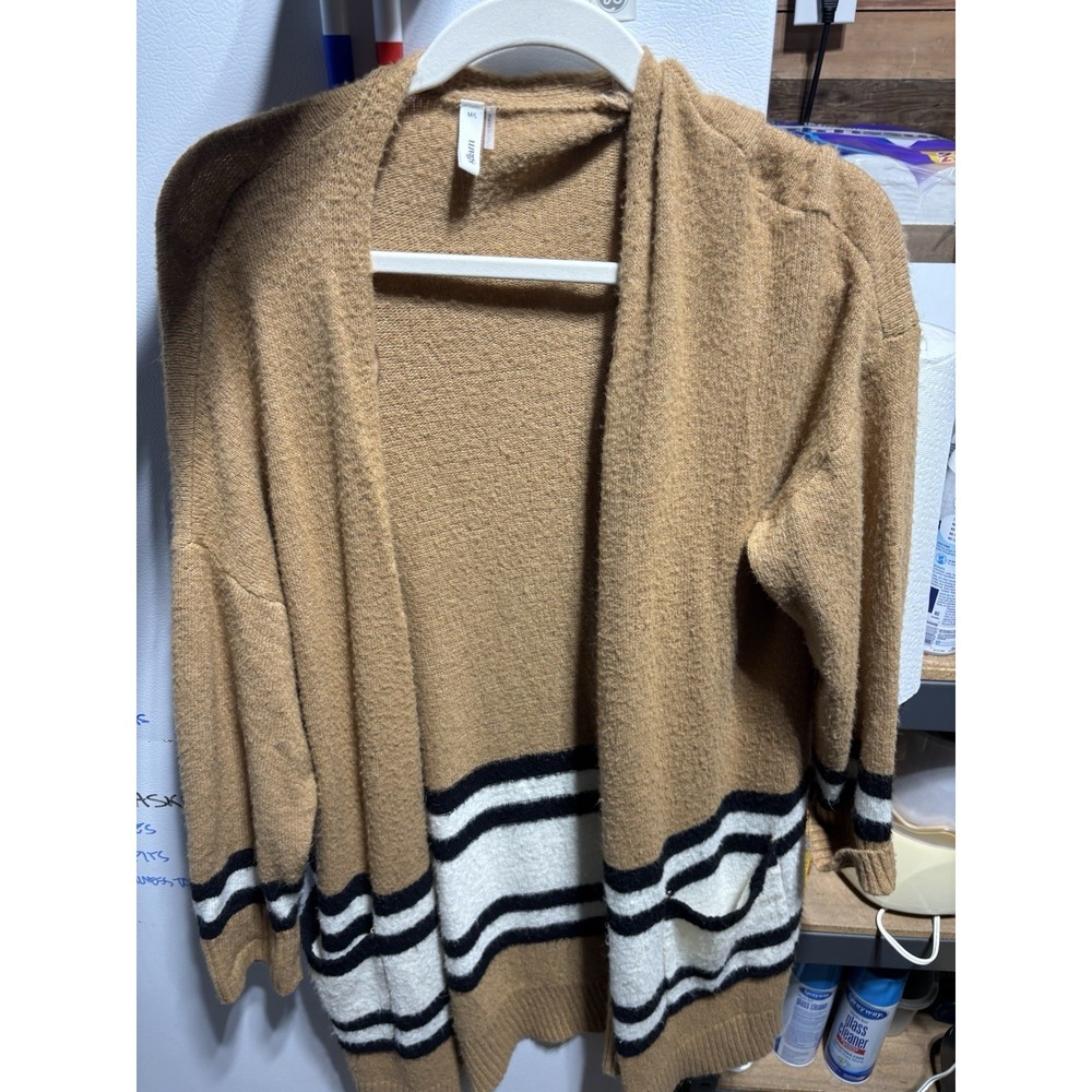 Women's‎ Glam Long Striped Cardigan M/L